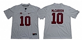 Alabama Crimson Tide 10 A.J. McCarron White Nike College Football Jersey,baseball caps,new era cap wholesale,wholesale hats